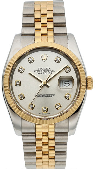 Rolex Ref. 116233 Diamond Dial Two Tone Oyster Perpetual Datejust, circa 2003