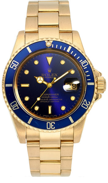 Rolex Ref. 16808 Gold Oyster Perpetual Date Submariner, circa 1983