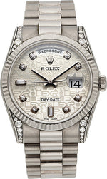 Rolex Very Fine Ref. 118339 Gent's White Gold & Diamond Day-Date