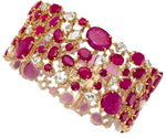 Ruby, Diamond, Gold Bracelet