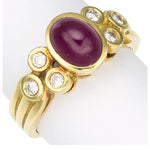 Ruby, Diamond, Gold Ring