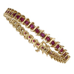 Ruby, Gold Bracelet