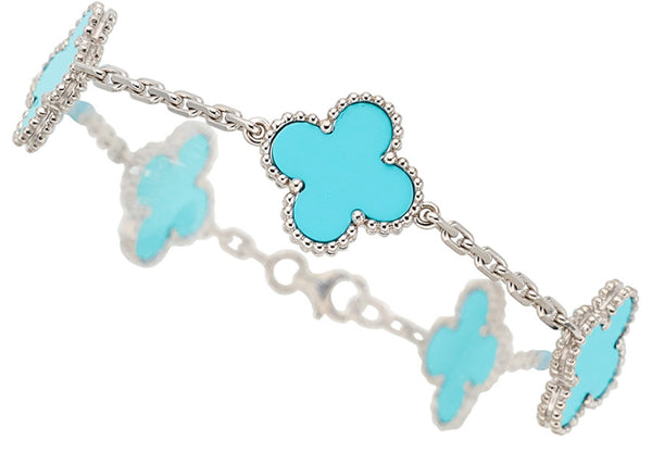 Turquoise, White Gold Bracelet, Van Cleef & Arpels