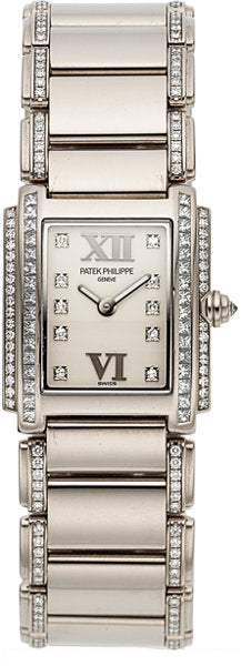 Patek Philippe Ref. 4908/310G Lady's Twenty-4 White Gold & Diamond Bracelet Watch