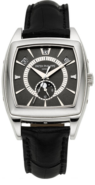 Patek Philippe Ref. 5135 P "Gondolo Calendario" Very Fine Diamond-Set Platinum Annual Calendar, Moon Phases & 24-Hour Indicati