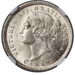 Victoria 10 Cents 1887/7 MS62 NGC
