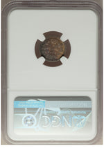 Victoria 5 Cents 1858 AU55 NGC