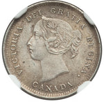 Victoria "Large 5" 5 Cents 1885 MS63 NGC