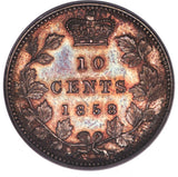 Victoria Specimen 10 Cents 1858 SP64 PCGS